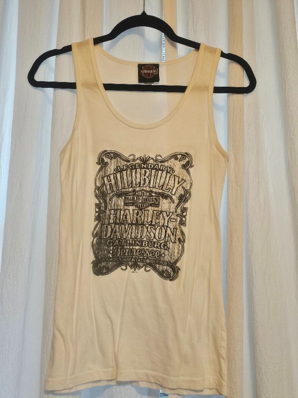 Harley Davidson Womens M Hillbilly Gatlinburg TN Tank Top Graphic